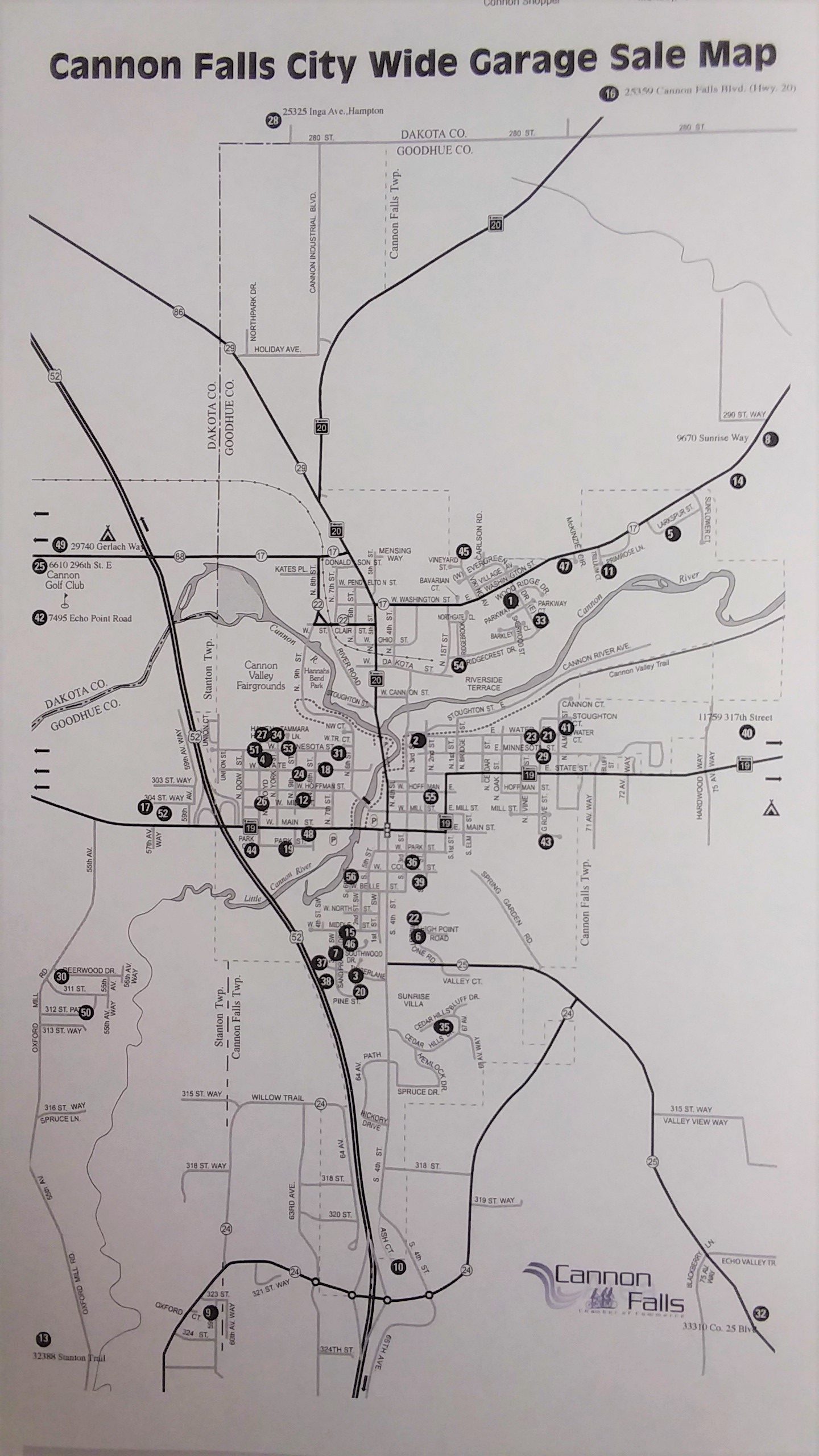 Cannon Falls CityWide Garage Sales Cannon Falls Area Chamber of Commerce